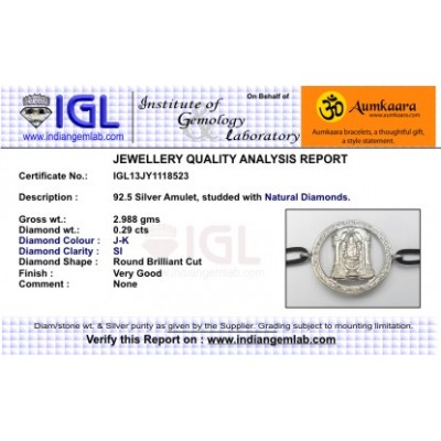 Tirupati Balaji Border Diamond Bracelet
